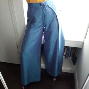 Silk palazzo pant "asian butterfly style"
